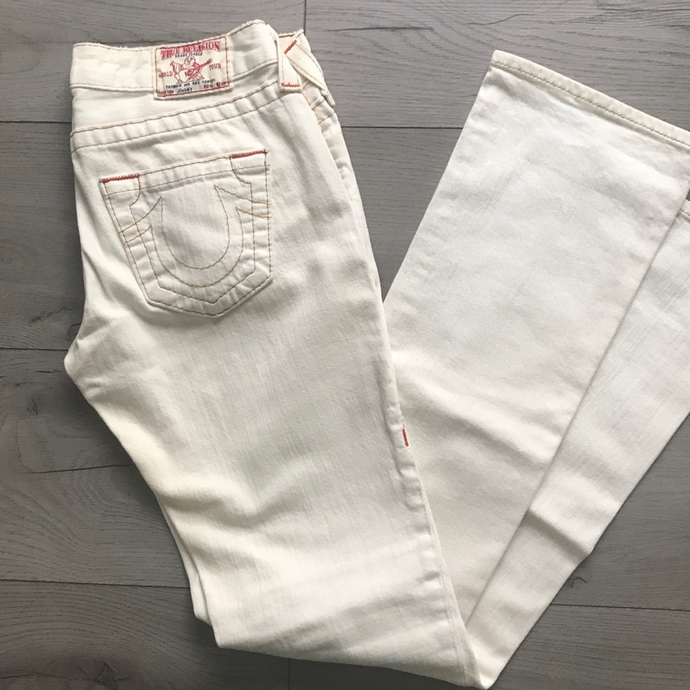 True religion white jeans